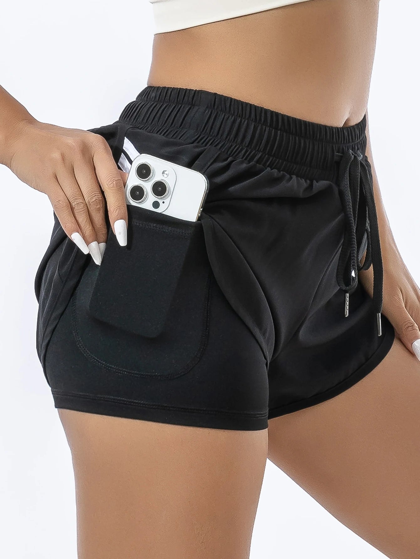 Loose Fit Gym Shorts Black