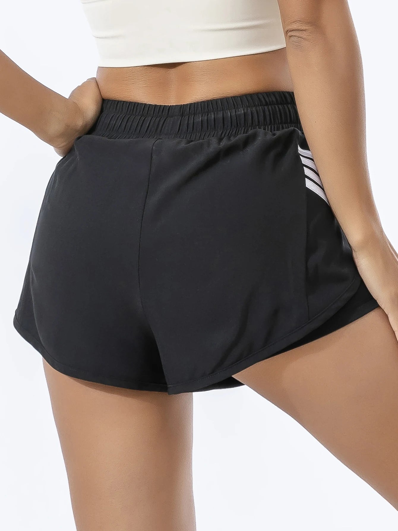 Loose Fit Gym Shorts Black