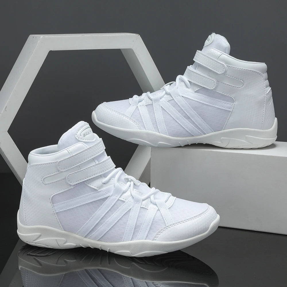 BAXINIER White High Top Cheerleading Shoes