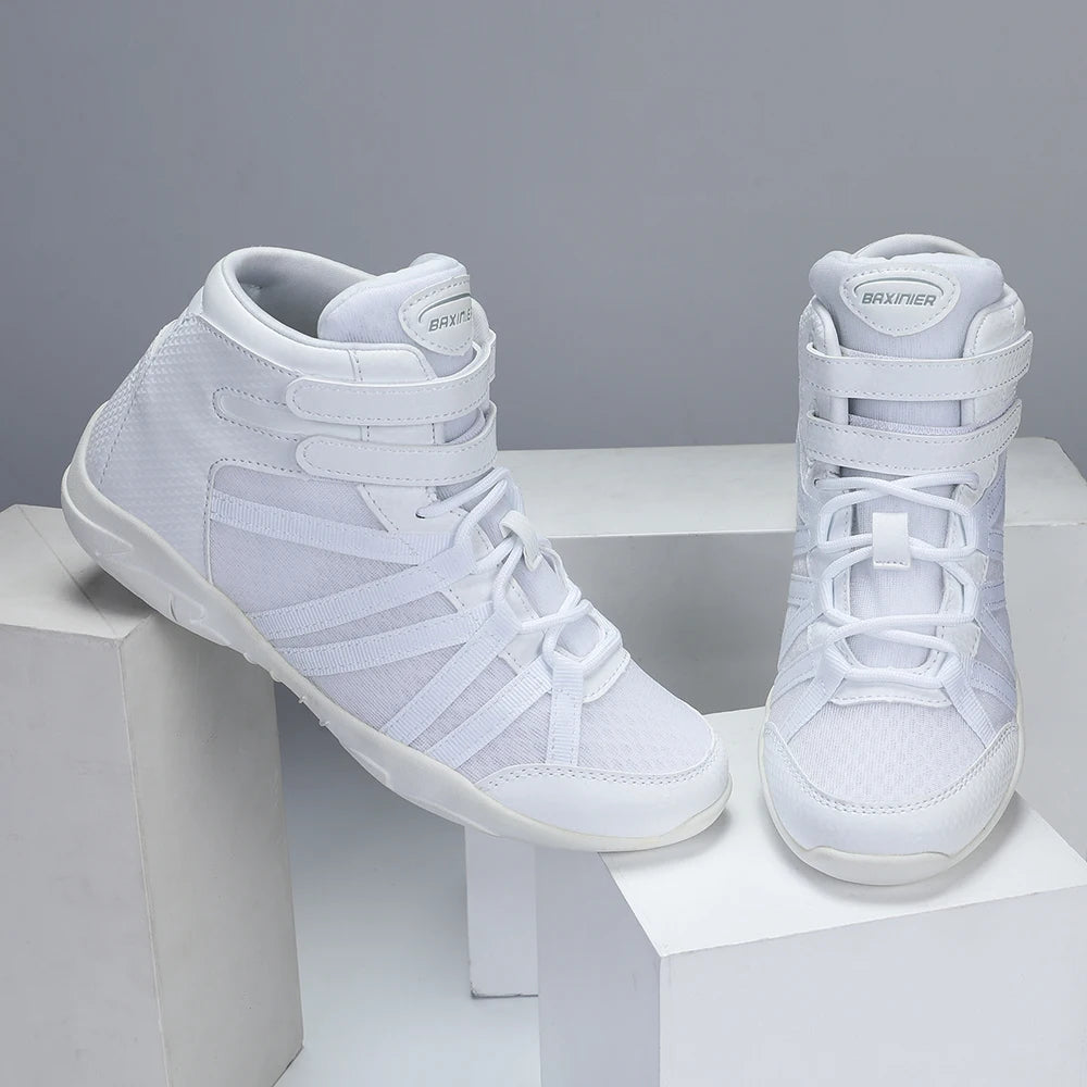 BAXINIER White High Top Cheerleading Shoes