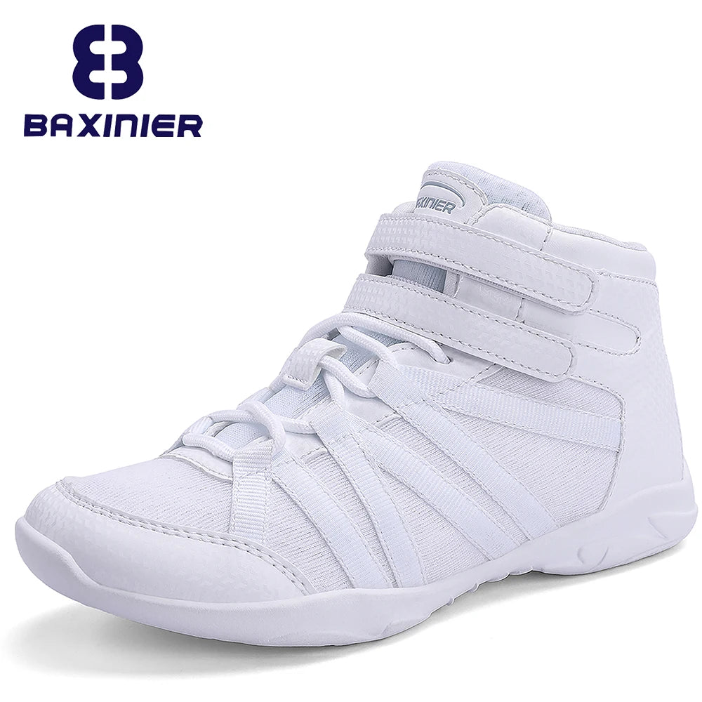 Baxinier White High Top Cheerleading Shoes