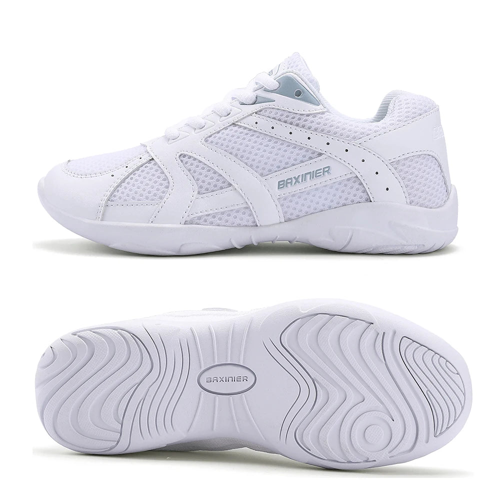 BAXINIER White Cheerleading Shoes